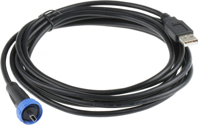 PX0441/3M00, USB 2.0 Cable, Male Mini USB B to Male USB A Cable, 3m