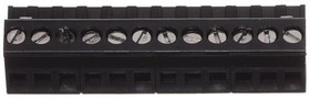 ELFP12210, Pluggable Terminal Blocks 12P R/A Plug .200"