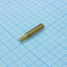 PCHSN-18, PCHSN-18, стойка для печатной платы латунная М3 шестигранная