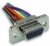 MDM-25PH003B, Conn Micro-D PIN 25 POS Crimp ST Cable Mount 25 Terminal 1 Port