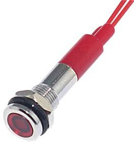 FL1M-6FW-1-R24V, LED RED 6MM NUT 24VAC/DC STK 99AC2352 FL1M-6FW-1-R24V, LED RED 6MM NUT 24VAC/DC STK 99AC2352