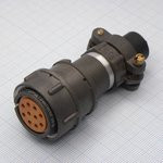 2РМДТ24КПН10Г5В1В, Розетка на кабель с прямым патрубком для неэкранированного кабеля