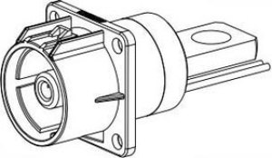 PL00X-301-10M8, Heavy Duty Power Connectors PowerLok 10mm 1POS Rcpt Lug, Org ScrwHl