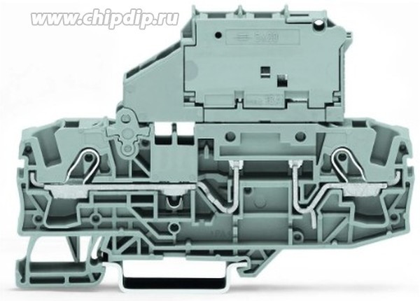 2006-1611, 2-пр. держ. предохранителяклемма 5x20 мм, 0,5 - 6 (10) мм2, без индик.