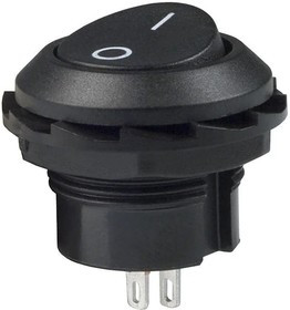 RR3130ABLKBLKFS, Rocker Switches 10A 125VAC SPST On-Off Solder Lug RR3130ABLKBLKFS, Rocker Switches 10A 125VAC SPST On-Off Solder Lug