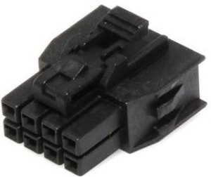 105308-1208, Headers &amp; Wire Housings NanoFit TPA Recp Hsg Dual Row 8Ckt Blk