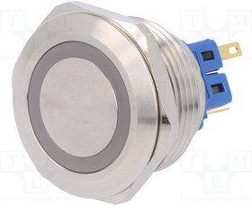 V28-11E-12B-S, Переключатель: антивандальный, Пол: 2, SPDT, 3A/220ВAC, 5A/24ВDC