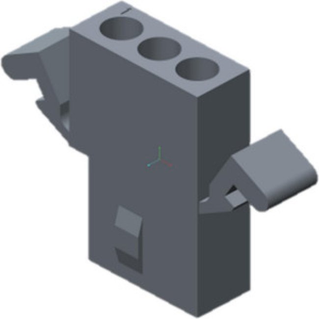 03-06-1038, STANDARD .062" Female Connector Housing, 3.68mm Pitch, 3 Way, 1 Row 03-06-1038, STANDARD .062" Female Connector Housing, 3.68mm Pitch, 3 Way, 1 Row
