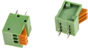 1-2834015-3, PCB Terminal Block, 3-Contact, 2.54mm Pitch, Through Hole Mount, 1-Row, Solder Termination