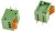 1-2834015-3, PCB Terminal Block, 3-Contact, 2.54mm Pitch, Through Hole Mount, 1-Row, Solder Termination