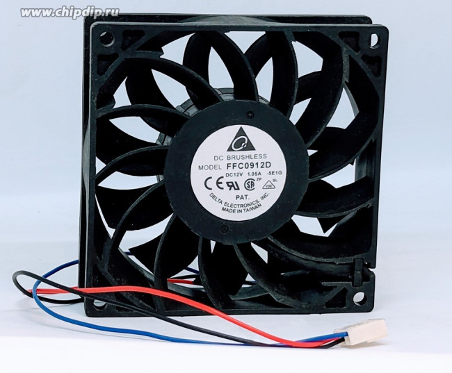 Вентилятор Delta Electronics FFC0912DE 92x38мм 12V 1.50A OEM 3pin