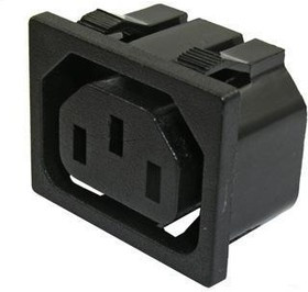 AC-021, Розетка сетевая 220В на блок с защелкой
