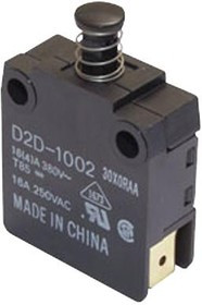 D2D-1001, Переключатель: дверной, Пол: 2, SPST-NO, 16A/250ВAC, черный