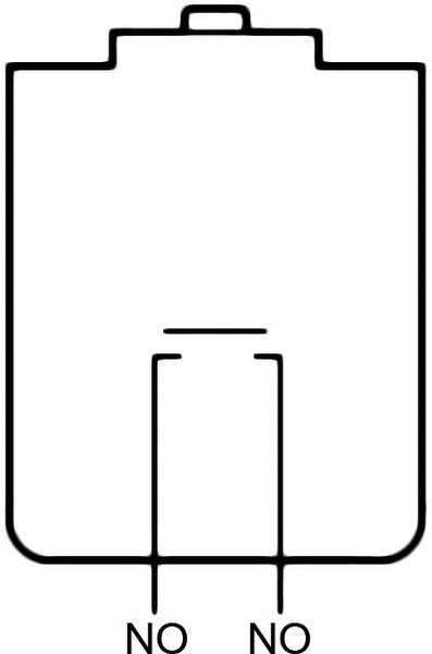 D2D-1001, Переключатель: дверной, Пол: 2, SPST-NO, 16A/250ВAC, черный