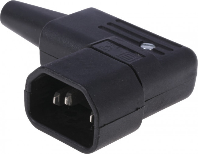 4733.0000, Разъем: питания AC, вилка, "папа", 10А, 250ВAC, IEC 60320, C14 (E)