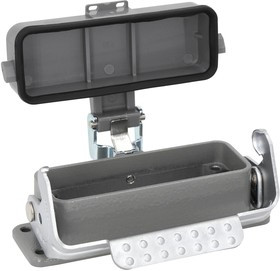 MP009397, Разъем для тяжелых условий, Основа, сквозной монтаж с гайкой, Корпус из Алюминия, 1 Рычаг, 16A