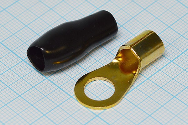 Клемма"O" d 8,2, 16,0S Au, черная