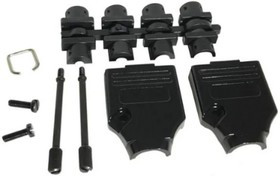 970-009-040R011, D-Sub Backshells 9P TOP ENTRY DIECAST BLACK CHROMATE
