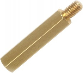 PCHSN4-20, Стойка для печатных плат 20mm М4, латунь, шестигранная