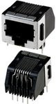 5555153-1, Conn RJ-45 F 8 POS 1.27mm Solder RA Thru-Hole 8 Terminal 1 Port Cat 3 Package 5555153-1, Conn RJ-45 F 8 POS 1.27mm Solder RA Thru-Hole 8 Terminal 1 Port Cat 3 Package