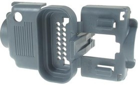 15460298, Automotive Connectors STRAIN RELIEF LOCK GRAY