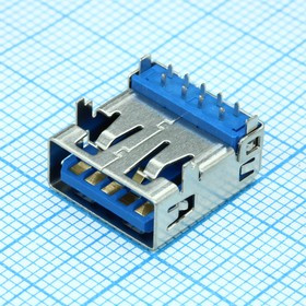 483930003, Разъем USB, Тип USB 3.0, розетка угловая