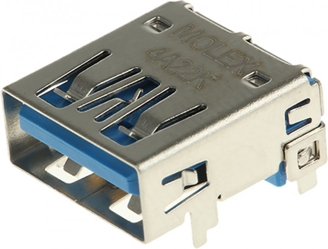 483930003, Разъем USB, Тип USB 3.0, розетка угловая