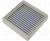 XPFA120CG, Решетка, с фильтром, 120x120мм, Мат-л пластмасса, Монтаж болт