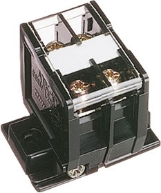 ATK10-2P, Barrier Strip, 8mm Pitch, 20A, 600 V, Screw Down Termination