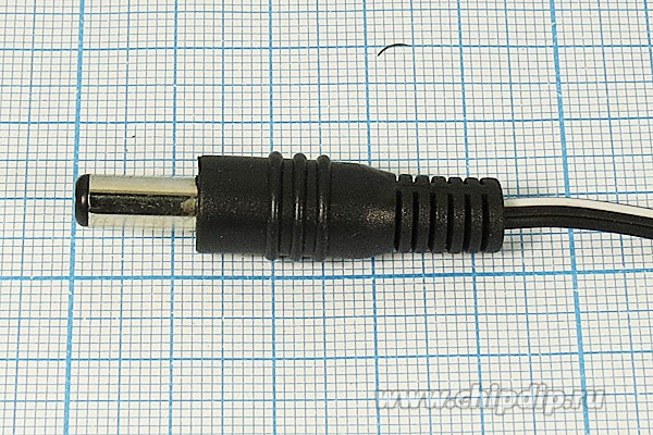 Разъем питания DC вилка , 5.5d2.5x12, шнур 1,8м