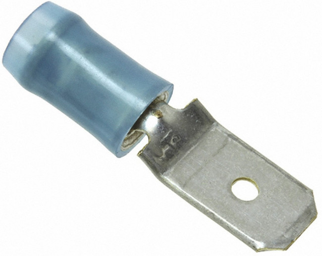 140971-2, Наконечник: плоский, 6,3мм, 0,8мм, "папа", 1-2,5мм2, обжим, луженые