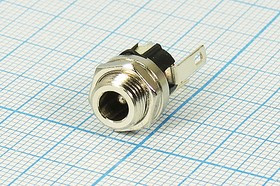 Разъем питания DC розетка, d1.7 D4.0, 3C, ON-OFF, на блок М8, R1-29D\SCI