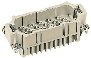 09212403001, Heavy Duty Power Connector Insert, 10A, Male, Han D HMC Series, 40 Contacts 09212403001, Heavy Duty Power Connector Insert, 10A, Male, Han D HMC Series, 40 Contacts