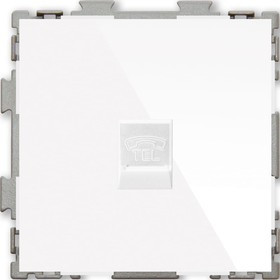 Телефонная розетка RJ11 белая Практика PL-W201T-WCG