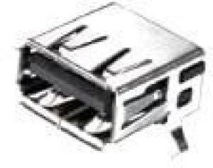 292303-8, USB Connectors USB A R/A RCPT ASSY THRU HOLE LEAD FREE