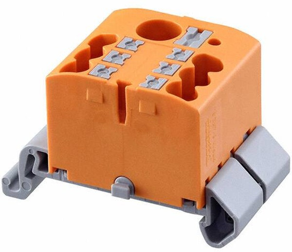 3273216, DIN Rail Terminal Blocks PTFIX 6/6X2,5NS35AOG 2.5mm2 w/6mm2 feedi