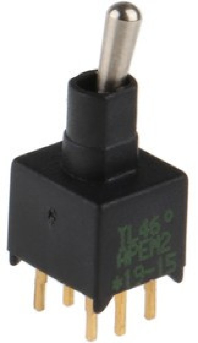 TL46P0050, Toggle Switch, PCB Mount, On-On, DPDT, Through Hole Terminal TL46P0050, Toggle Switch, PCB Mount, On-On, DPDT, Through Hole Terminal