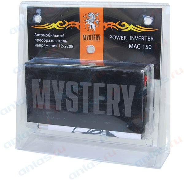 Автоинвертор MYSTERY MAC-150, мощность 150вт, USB
