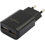Блок питания (сетевой адаптер) VIXION L2m 2xUSB, 1.2A с кабелем micro USB 1м (черный)