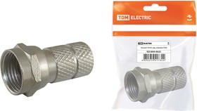 Разъём F RG59, инд. упаковка TDM