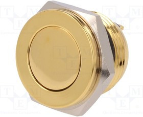 V16-10PFJ-G, Переключатель: антивандальный, Пол: 2, SPST-NO, 2A/36ВDC, IP65