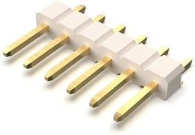 BG301-06-A-0540-L-B, Board to Board &amp; Mezzanine Connectors 6w, 2.54mm Pth Header, SIL, SMT, Horiz, GF, LCP Natural, T+R+C