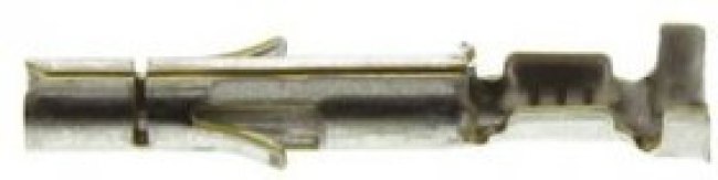 926895-1, Контакт-гнездо 2.5мм для разъема Universal MATE-N-LOK, провод 0.2-0.8мм² (Brass)