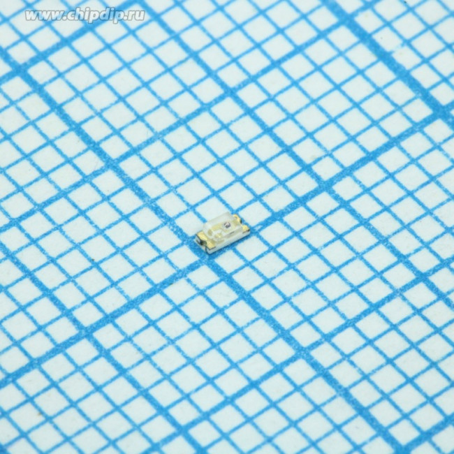 L-C191KRCT, Светодиод smd 1,6x0,8мм/красный/631нм/ 40мкд/прозрачный/130°