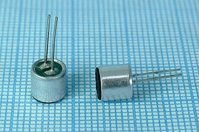 Микрофон электретный, всенаправленный, 6.0x 5.2мм, 2 штыревых вывода, -36~-52дБ, ECM-10P; №4242 Z ми