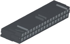 2-215919-6, 26-Way IDC Connector Socket for Cable Mount, 2-Row