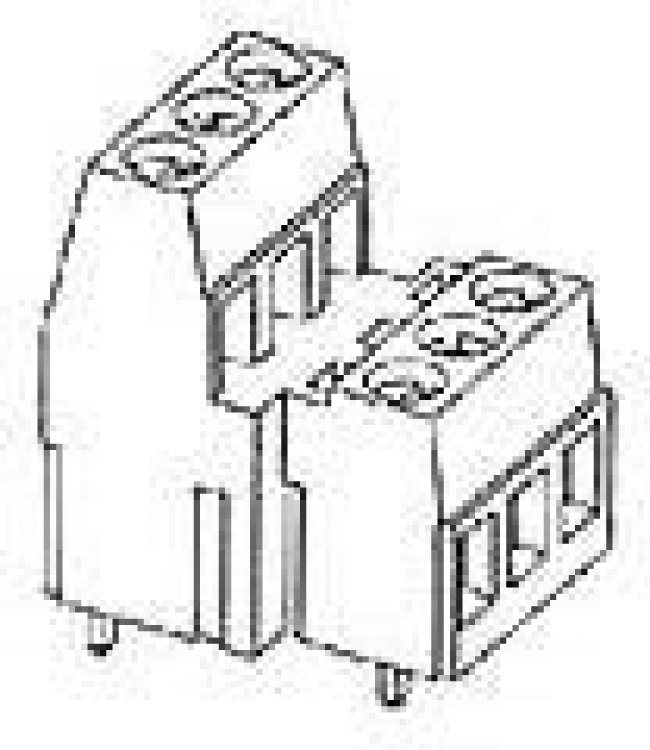 282888-3, Fixed Terminal Blocks 3P STACKING 5mm PC