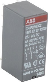CR-P024DC2 24B DC 2ПК (8A), Реле 2 переключ. 24VDC, 8A/ 250VAC