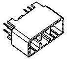 1-174960-1, Automotive Connectors HDR PIN 2X10C VRT 1-174960-1, Automotive Connectors HDR PIN 2X10C VRT