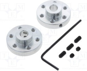 POLOLU-1999, Крепление колеса, Ось: гладкая, Кол-во шт: 2, Диам.вала: 6мм POLOLU-1999, Крепление колеса, Ось: гладкая, Кол-во шт: 2, Диам.вала: 6мм